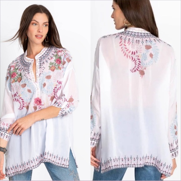 Johnny Was Tops - Johnny Was Sundae Tunic sz medium